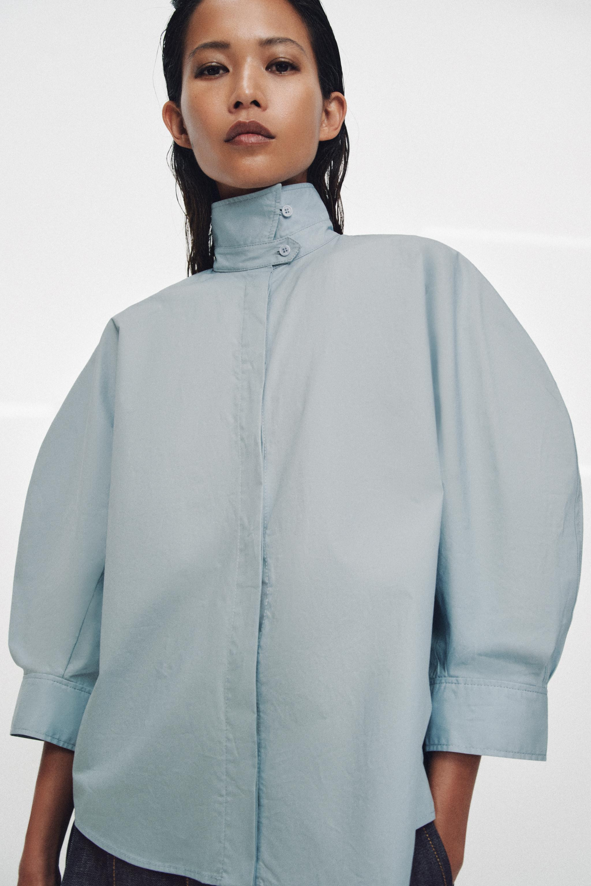 ZW COLLECTION PUFF SLEEVE SHIRT | Zara US