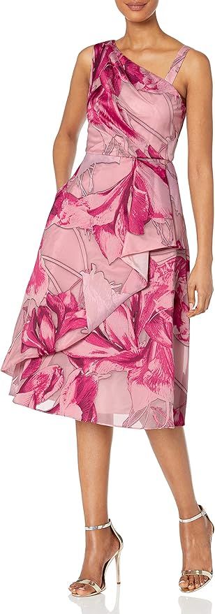 Adrianna Papell Women's Jacquard Midi Dress | Amazon (US)
