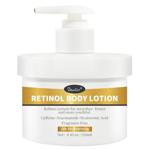 Retinol Body Lotion Fragrance-Free, Anti-Aging Firming Body Cream and Face Moisturizer with Niacinamide Hyaluronic Acid & Shea Butter, Helps Diminish the Look of Crepey Skin for Women & Men 8.45 oz | Amazon (US)