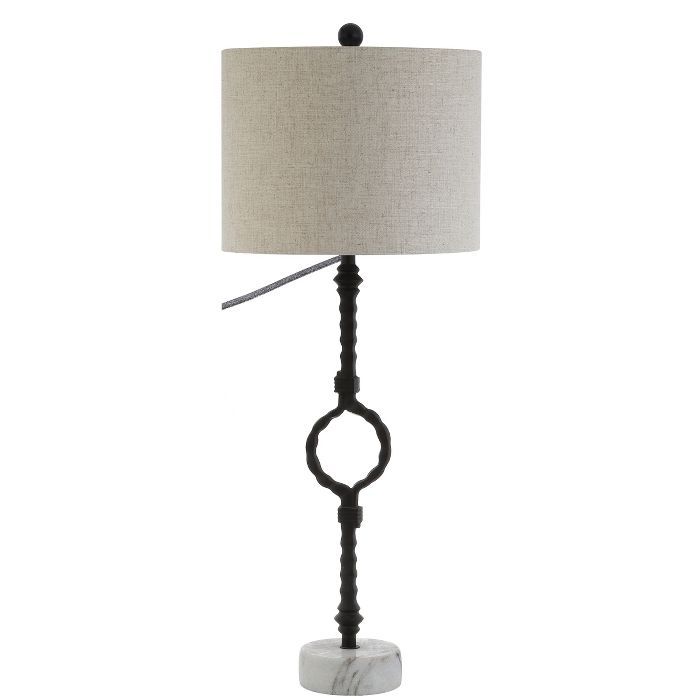32.5" Mercer Metal/Marble LED Table Lamp Black (Includes Energy Efficient Light Bulb) - JONATHAN ... | Target