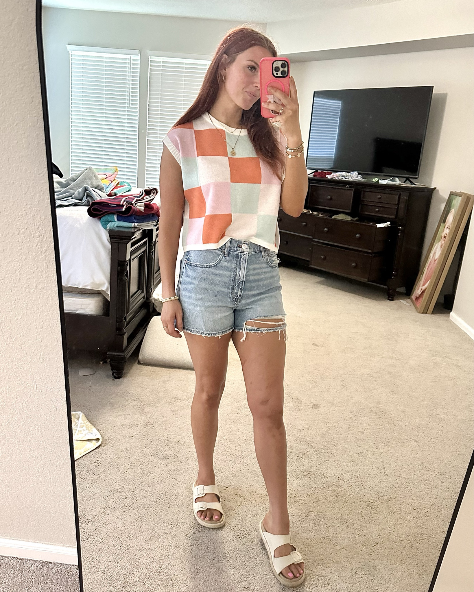 Cute summer shirt! Small in shirt and 6 in shorts  

Amazon fashion.

#LTKFindsUnder100