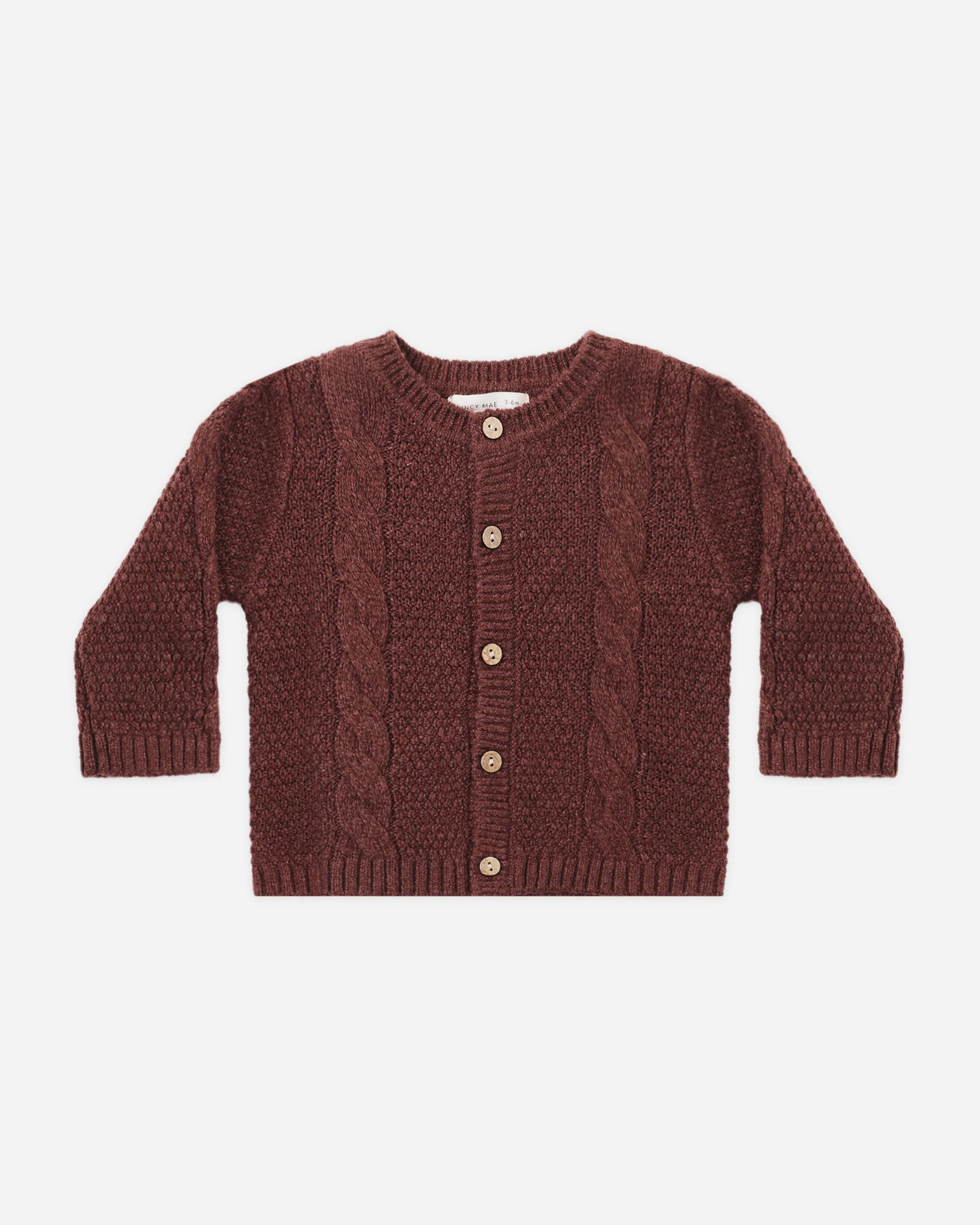 Knit Cardigan Black Cherry | Rylee + Cru