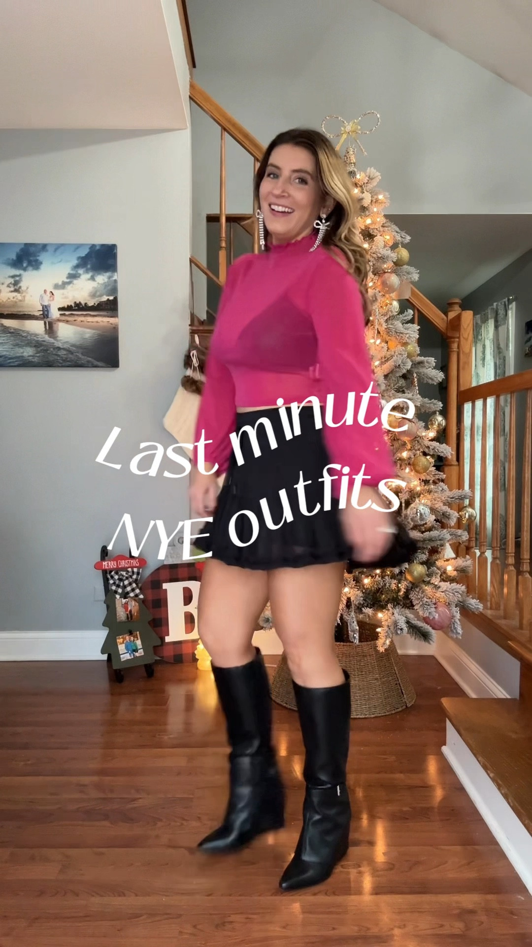 Last Minute NYE Outfits, New Years Eve outfit ideas, holiday outfits, date night outfits, Amazon outfits, Amazon fashion, sheer top, black skort, easy outfits 


#LTKFindsUnder50 #LTKWatchNow #LTKStyleTip