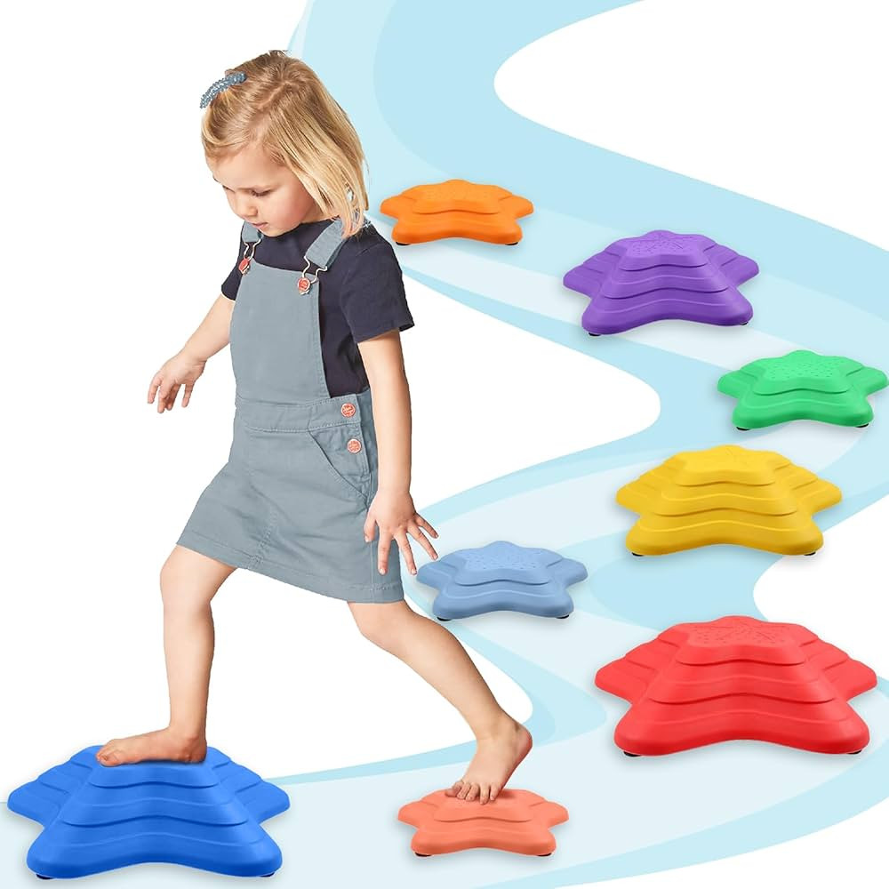 Gentle Monster Stepping Stones for Kids, Set of 6/8/11 PCS for Balance with Non-Slip Bottom - Exe... | Amazon (US)