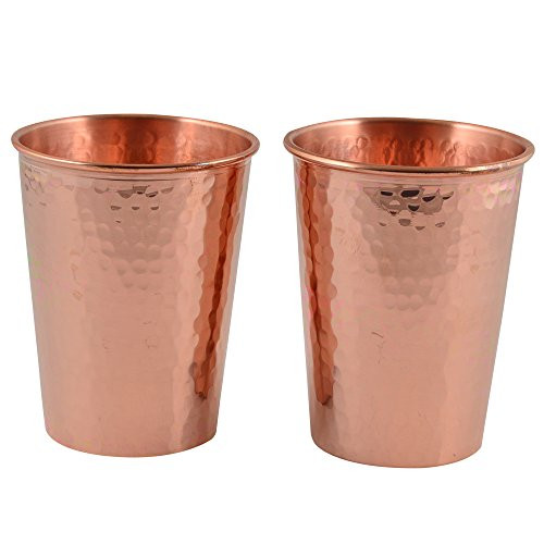 CopperBull Thickest Heaviest Hammered 1 mm Copper Tumbler Set for Water Moscow Mule Ayurvedic Healin | Amazon (US)