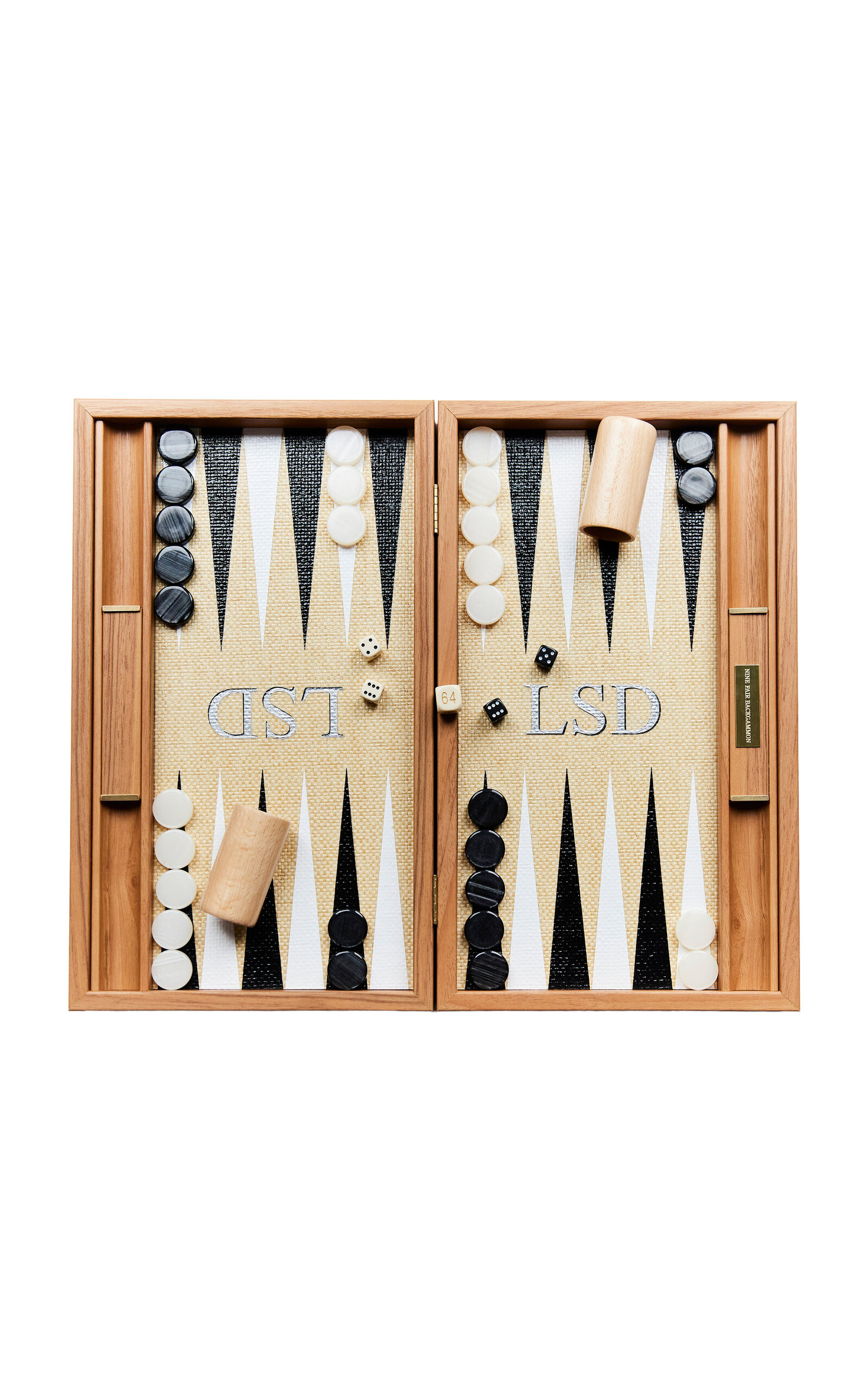 Metallic Monogram Backgammon | Moda Operandi (Global)