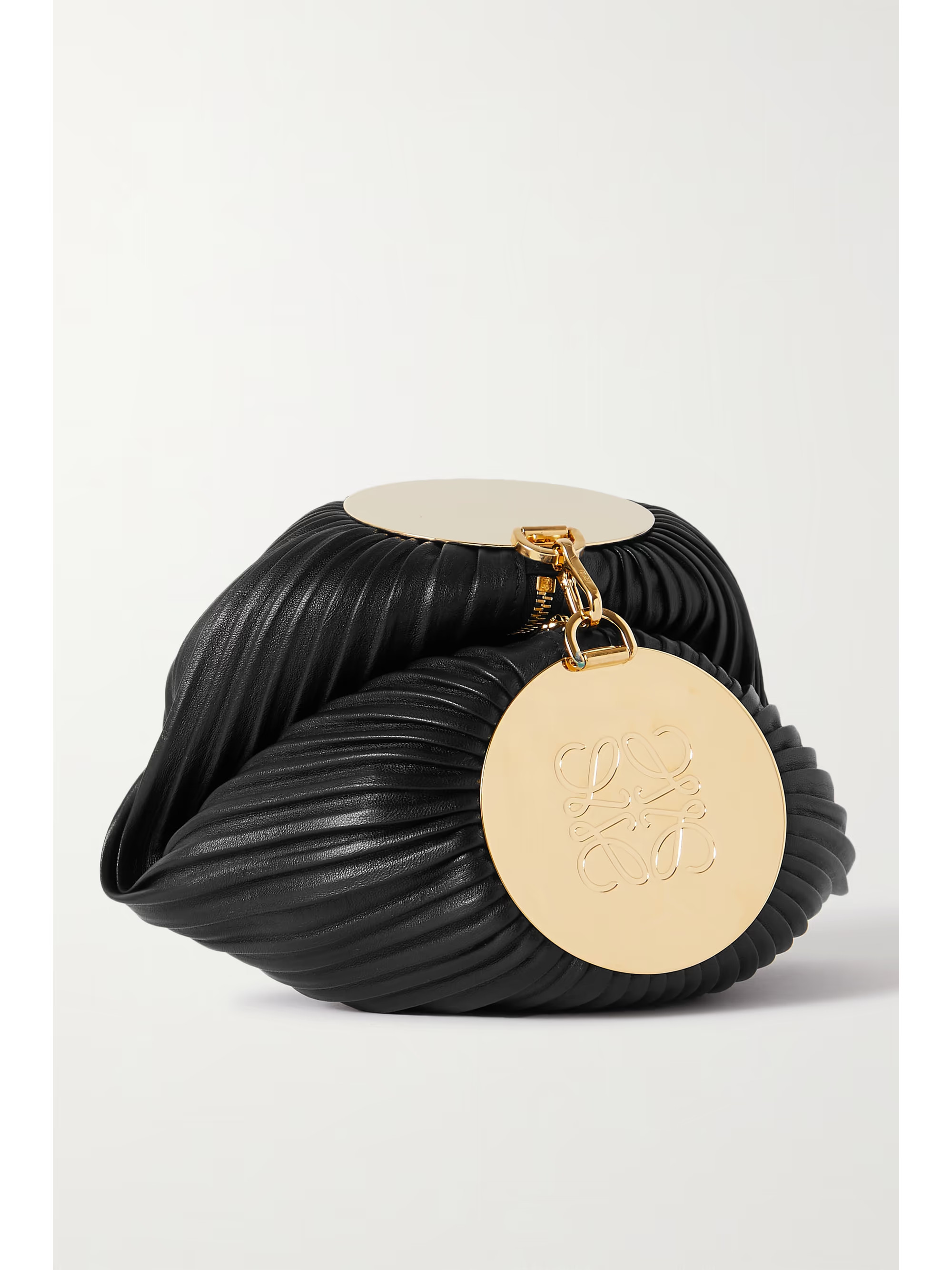 Bracelet pleated leather shoulder bag | NET-A-PORTER (UK & EU)