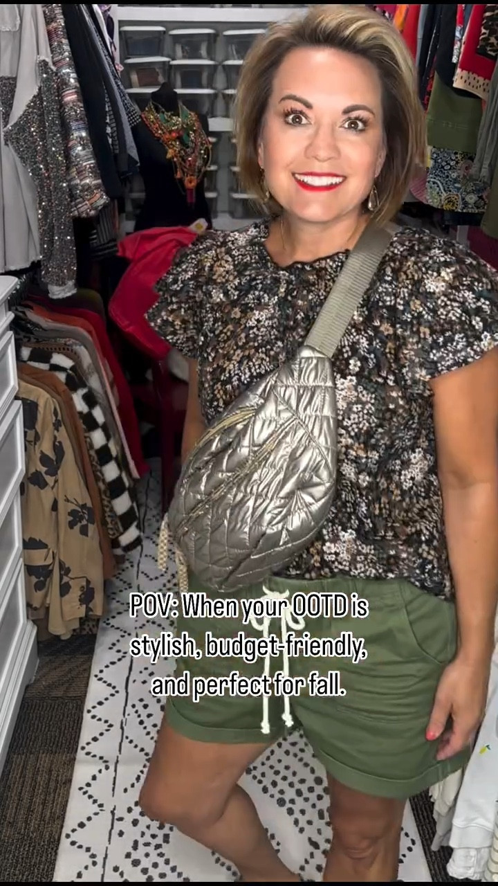 #WalmartWednesday OOTD!

Today’s look is all about this adorable floral print top with ruffle sleeves, paired perfectly with olive green shorts – another fantastic #YesWalmart find! Walmart has several great fall prints to choose from in this blouse, and it’s just $13!! Head over to my LTK @poshingprincipal for all the details and to shop this look. #AffordableFashion #FallFashion #WalmartFinds #StyleOnABudget #FloralTop #FashionOver40 #LTKFall #LTKFinds #BudgetFriendly #OOTD #ChicAndAffordable #FashionInspo #CasualChic #WomenWithStyle #FashionBlogger #DailyOutfit #WardrobeStaple #LTKStyling #FashionDeals #StylishOnABudget #Fashionista

Looking for more Walmart Wednesday inspiration? Check out these fabulous features from these amazing gals: 

@cathiescloset
@hayley.constantino 
@fabfirstfinds 
@poshingprincipal 
@blondebasicstyle 
@runningsomeerrands 
@thecurvysideofme

Comment SHOP below to receive a DM with the link to shop this post on my LTK ⬇ https://liketk.it/4LVIR

⭐️⭐️Make sure you are following me to receive the link. ⭐️⭐️