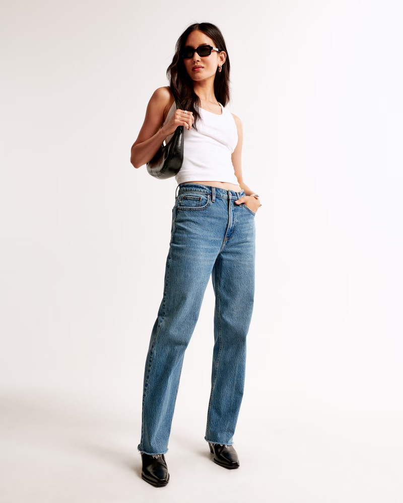 High Rise Vintage Straight Jean | Abercrombie & Fitch (US)
