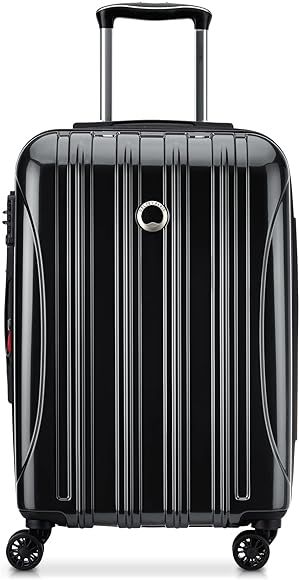 DELSEY Paris Helium Aero Hardside Expandable Luggage with Spinner Wheels, Black, Carry-On 21 Inch | Amazon (US)