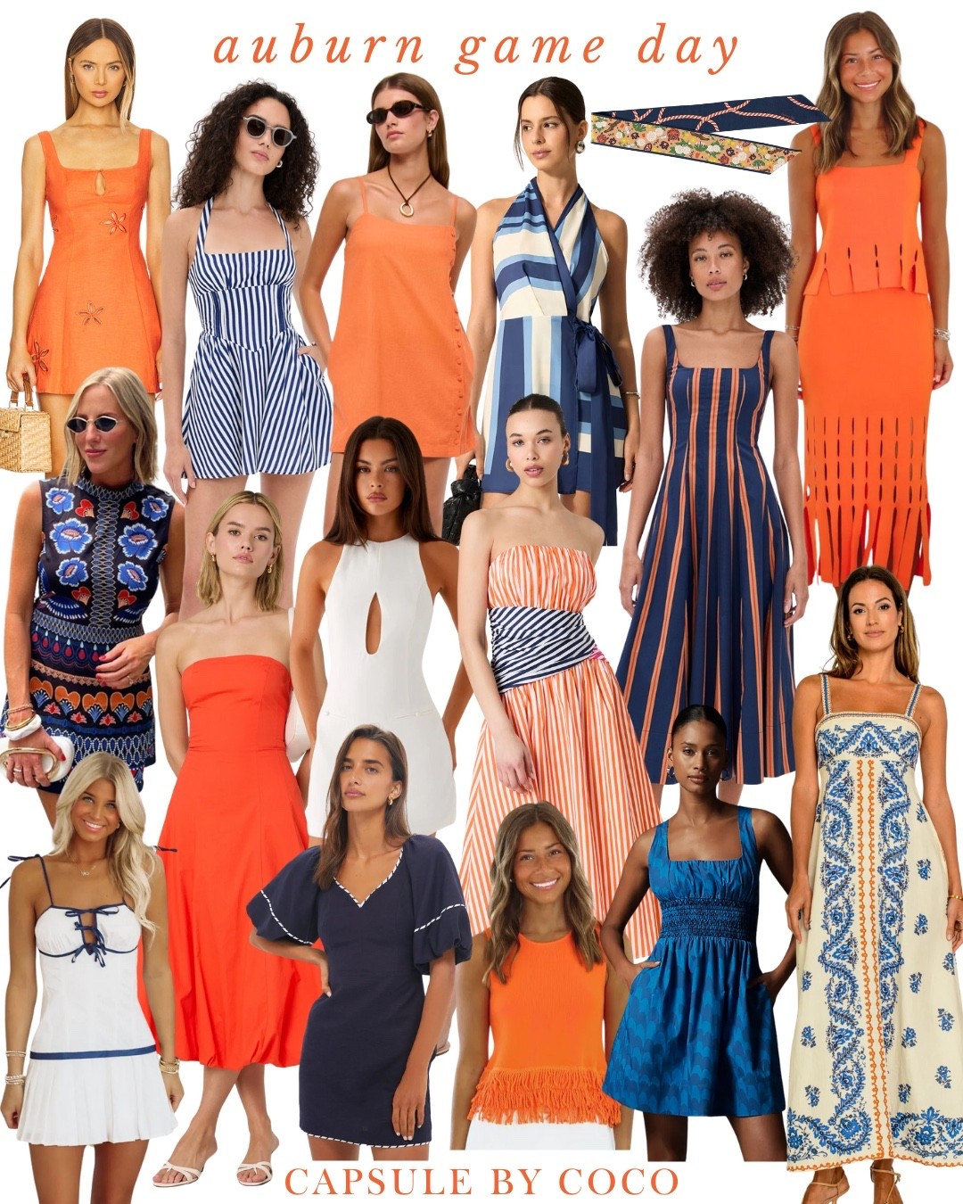 AUBURN GAME DAY 🏈 

Auburn, Auburn University, Auburn Alabama, Auburn Tigers, Auburn game day, Auburn gameday, Auburn game day outfit, Auburn gameday outfit, tailgating, college, fraternity, sorority, sorority outfit, sorority recruitment, sorority rush, SEC, football, tailgate, tailgating, Auburn outfit, Delta Gamma, DG, DeeGee, Kappa Kappa Gamma, KKG, Kappa Delta, KD, Tri Delta, DDD, Phi Mu, Chi Omega, Chi O, Alpha Chi Omega, Pi Beta Phi, Pi Phi, Alpha Delta Pi, ADPi, Alpha Phi, Sigma Kappa, Kappa Alpha Theta, Zeta Tau Alpha, Gamma Phi Beta, mini dress, mini dresses, orange dress, orange mini dress, blue dress, blue mini dress, navy dress, navy mini dress, white dress, white mini dress, mini dress, Capsule By CoCo

#LTKSeasonal #LTKU #LTKStyleTip