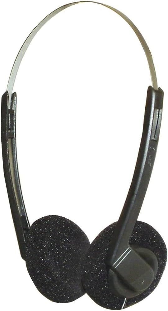 Lightweight Stereo Headphones With Black Pads | Amazon (UK)