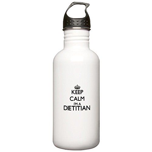CafePress - Keep calm I'm a Dietit Stainless Water Bottle 1.0L - Stainless Steel Water Bottle, 1.0L  | Amazon (US)