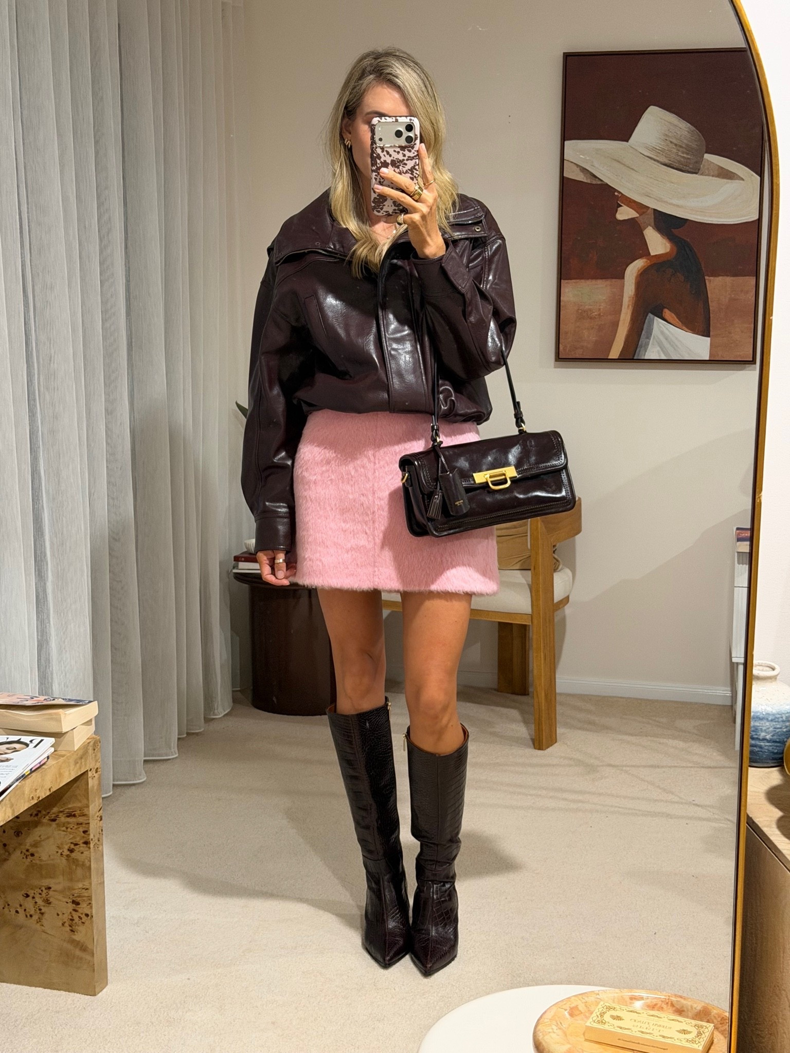 Chilly days are here in GC and I’m loving this colour combo.

Skirt size AU 10 Arket/The Iconic
Long sleeve top size AU 10 Arket/The Iconic
Bomber jacket size S Zara
Bag Oroton 
Boots size 40 Bared

#LTKootd #LTKSeasonal #LTKOver40