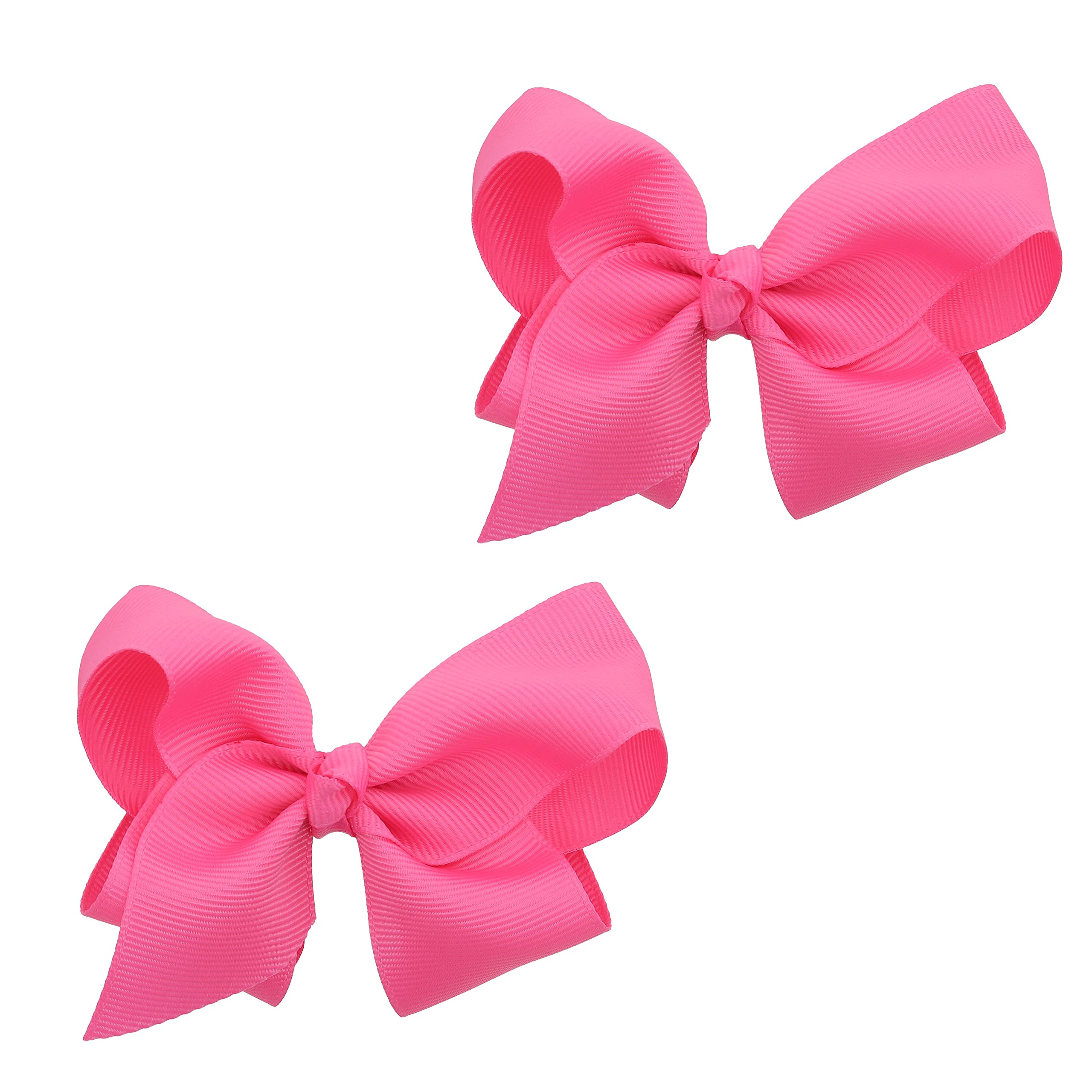 3 Inch Grosgrain Bow for Little Girls- Set of 2 (Pink) | Amazon (US)