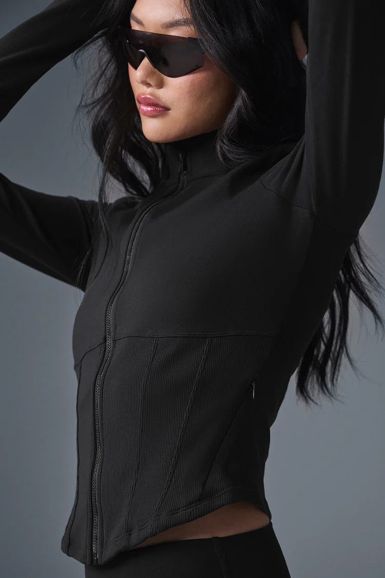 Airbrush Corset Full Zip Jacket | Alo Yoga (US)