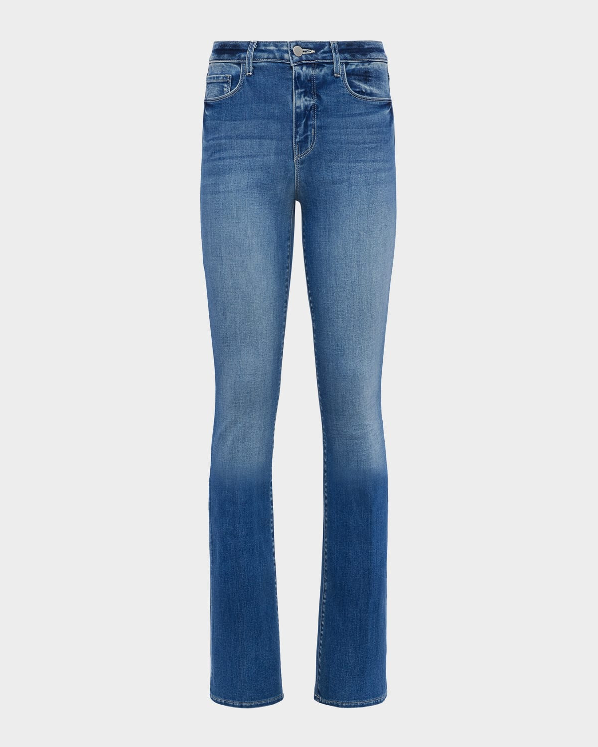 Selma High-Rise Sleek Baby Boot Jeans | Neiman Marcus