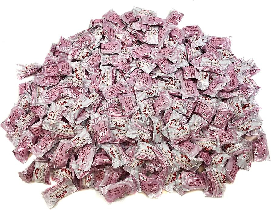 Scripture Candy, Strawberries & Cream Hard Candy 2.5 Pound Bag, 180 Pieces | Amazon (US)