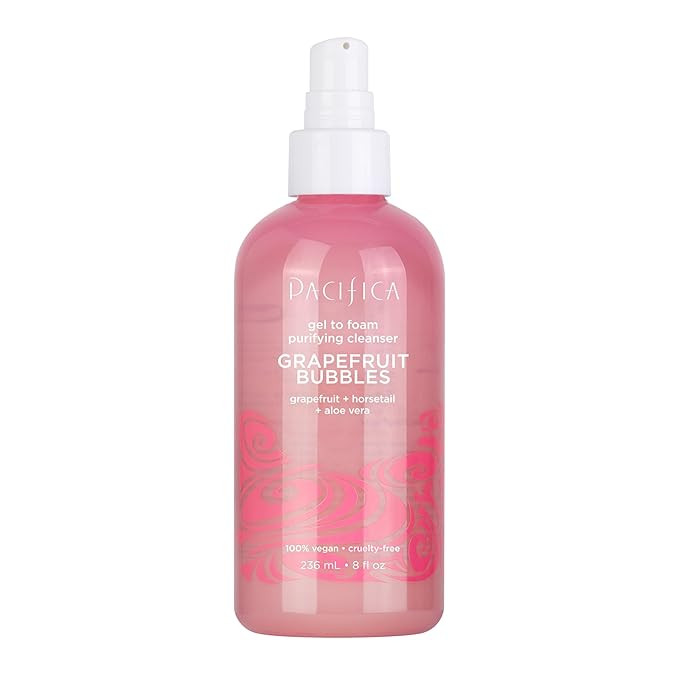 Pacifica Foaming Facial Cleanser - Grapefruit Bubbles Deep Pore Face Wash & Makeup Remover, Hydra... | Amazon (US)