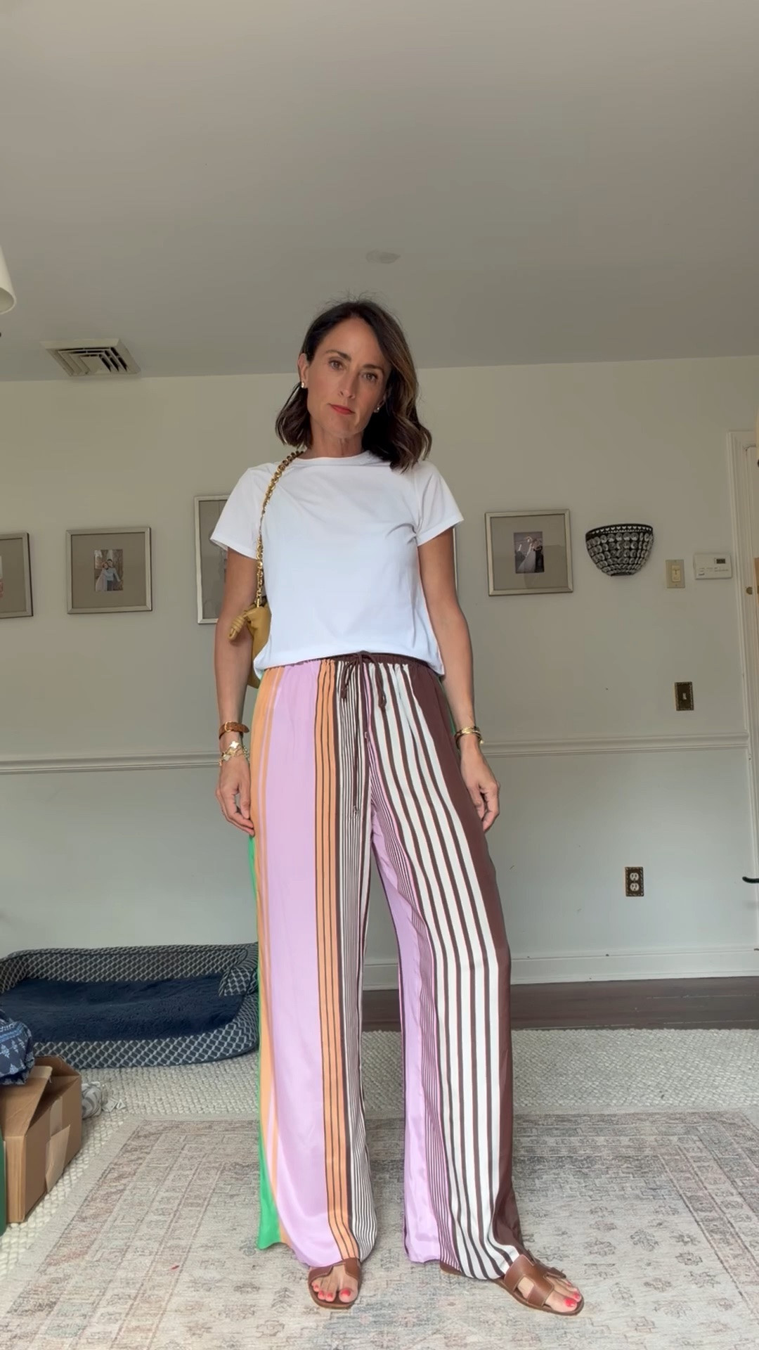 Striped pants all summer long.