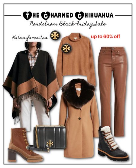 Up to 60% off during the Black Friday sale at Nordstrom!

Winter outfit, rag and bone poncho, coated jeans, faux fur trim wool coat, Tory Burch handbag, lug sole boot

#LTKstyletip #LTKCyberweek #LTKsalealert