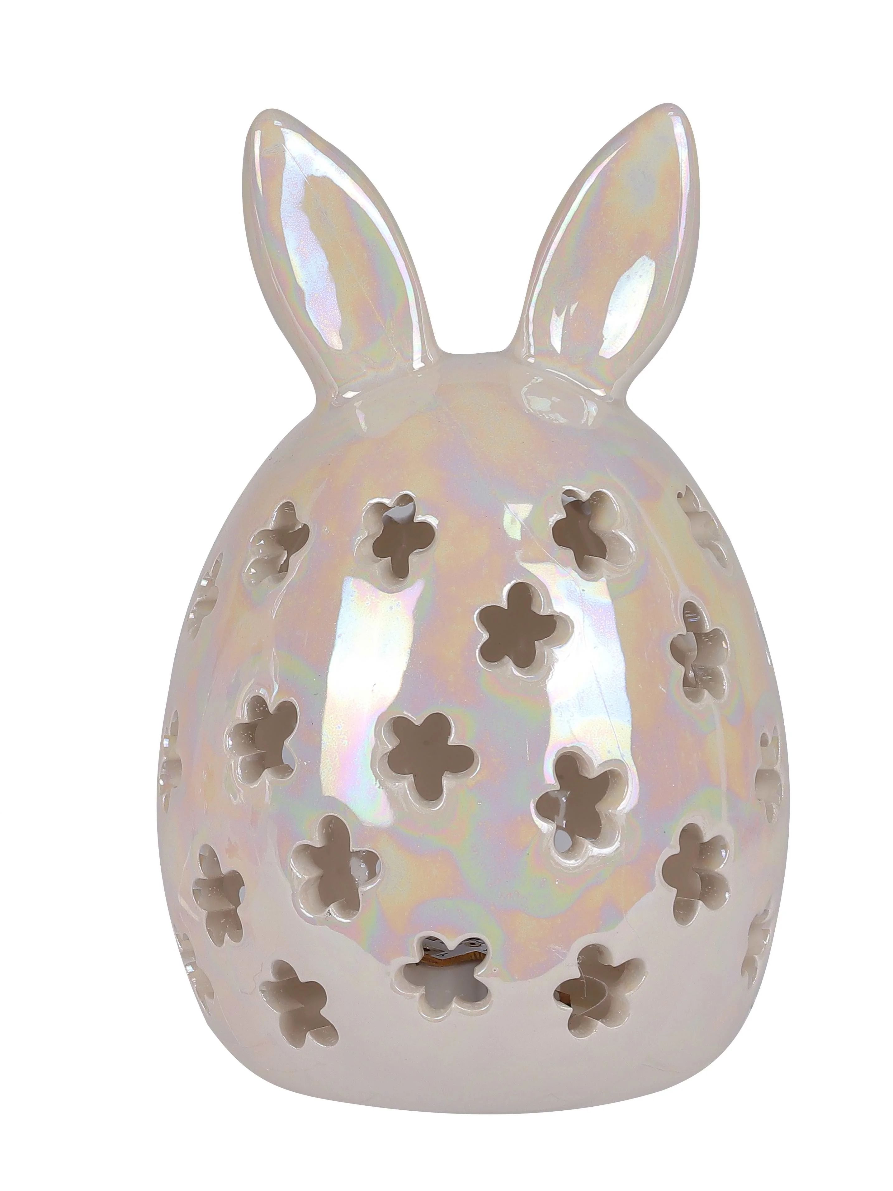 Way To Celebrate Easter Ceramic Bunny Light Up Decor, White - Walmart.com | Walmart (US)