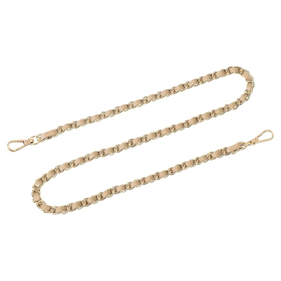 uxcell Purse Chain Strap, 32" Leather Iron Flat Chain Strap Handbag Chains Purse Straps for Shoul... | Amazon (US)