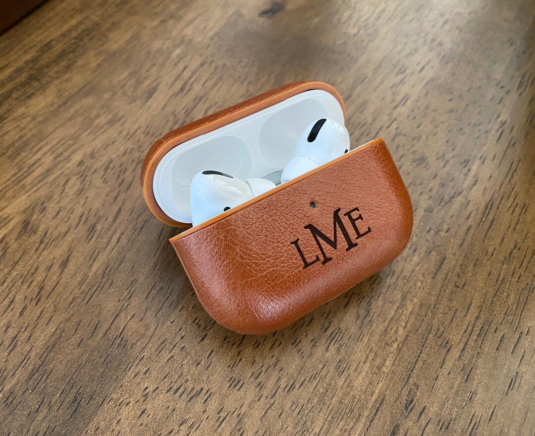 Airpods Pro Leather Case That Can Be Personalized With - Etsy | Etsy (US)