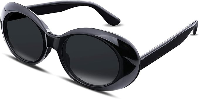 Amazon.com: FEISEDY Clout Goggles Sunglasses Women Men Retro Oval Sunglasses Girls Boys Sunglasse... | Amazon (US)