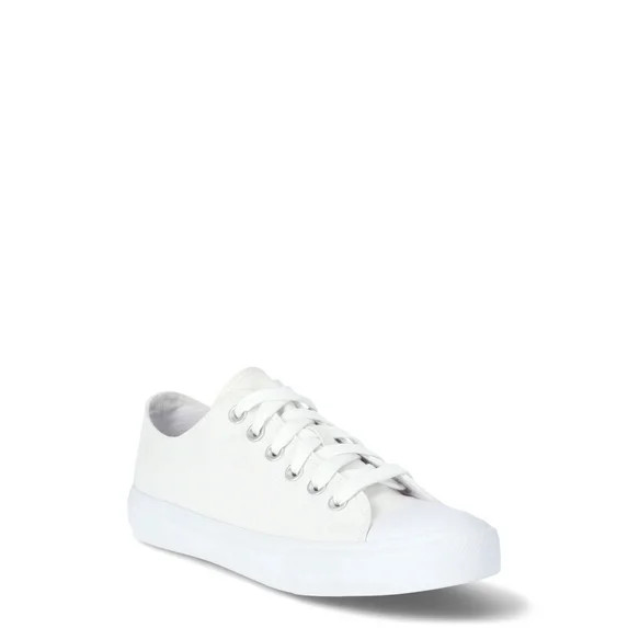 No Boundaries Classic Lace Up Sneakers, Wide Width Available, Womens | Walmart (US)
