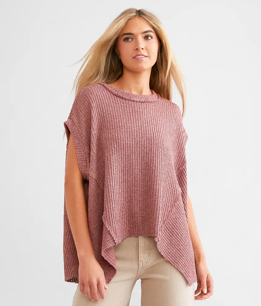 Marled Sharktooth Hem Top | Buckle