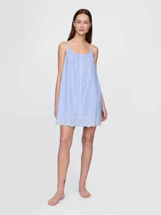 Eyelet Hem PJ Dress | Gap (US)