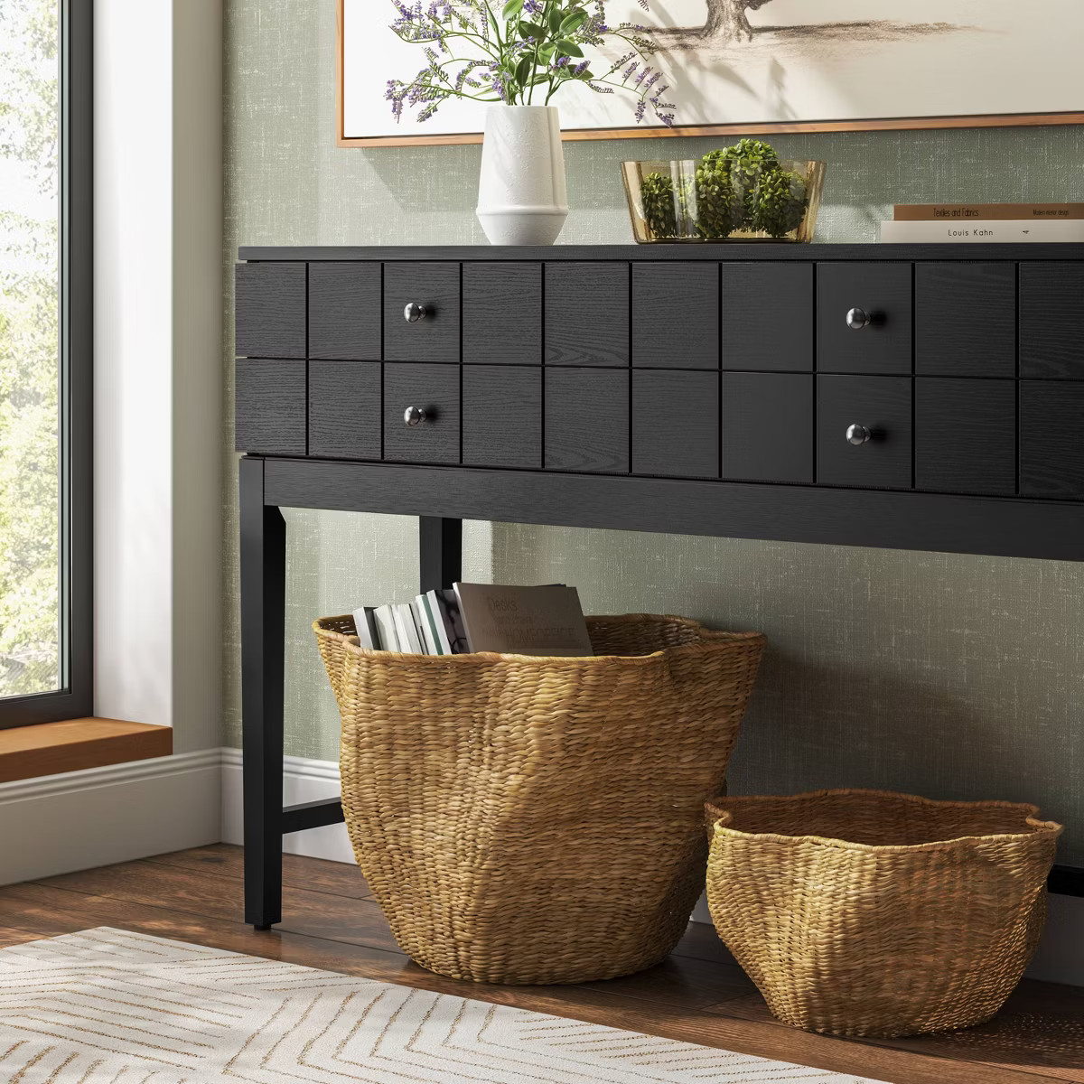 Woven Scallop Edge Basket - Threshold™ | Target