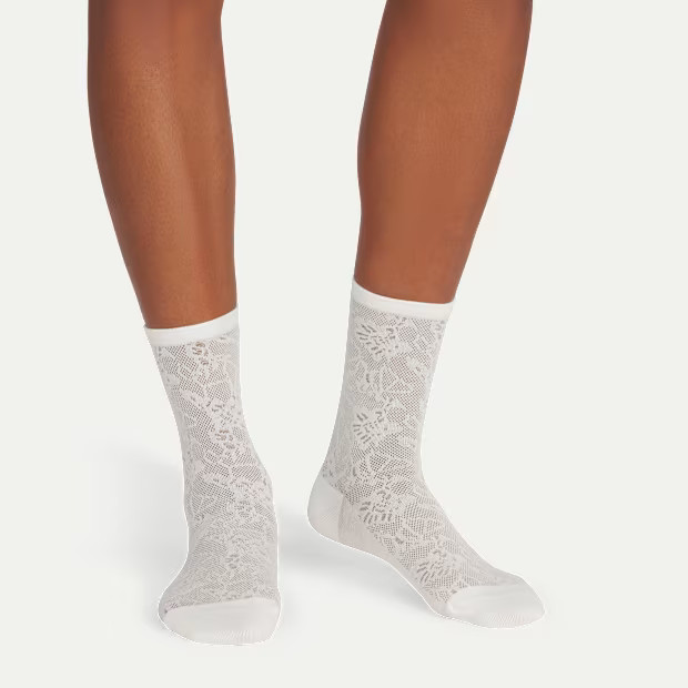 Women’s Floral Lace Half Calf Socks | Bombas
