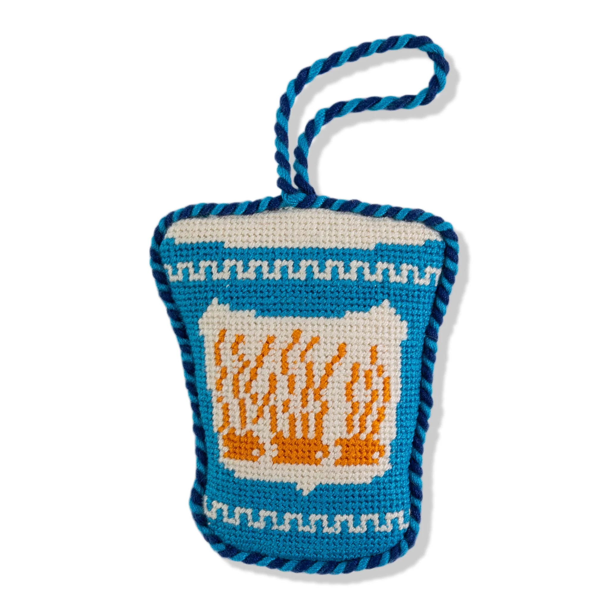 Furbish Studio Needlepoint Shape Ornament - Coffee Cup | Furbish Studio