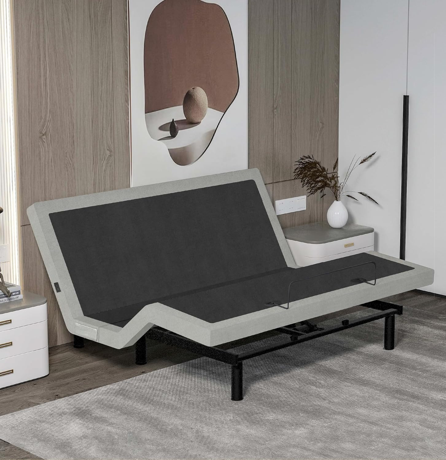 Irvine Home Collection California King Adjustable Bed Base - Dual Massage - USB Ports - Zero Gravity - Underbed Light - Wireless Remote - Adjustable Legs - Zero Gravity - Anti Snore - Memory Position | Amazon (US)
