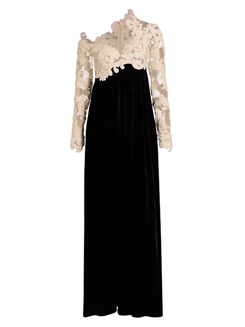 Zimmermann Sensory Velvet Bodice Gown | Saks Fifth Avenue