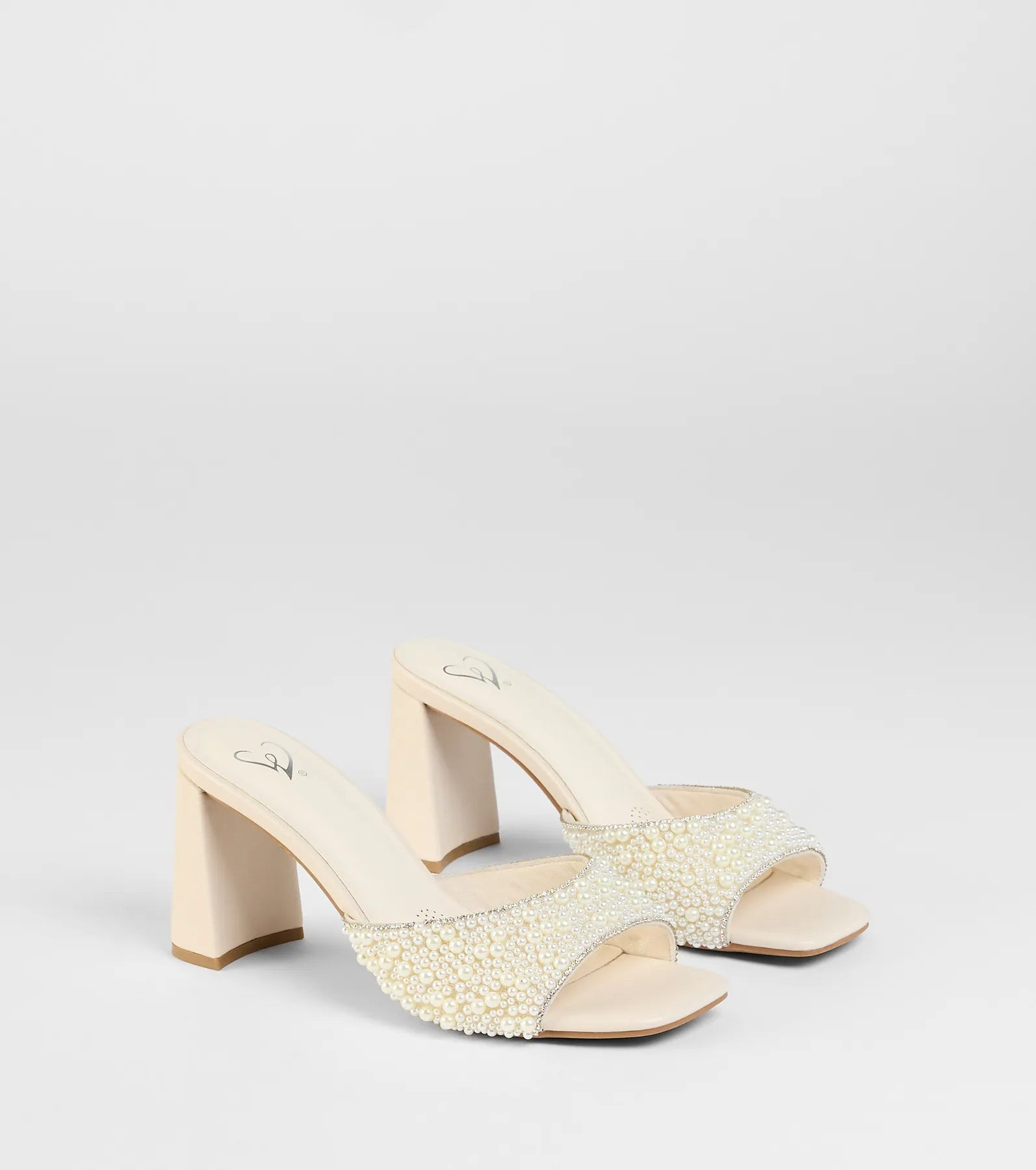 Classy And Cute Faux Pearl Block Heels | Windsor Stores