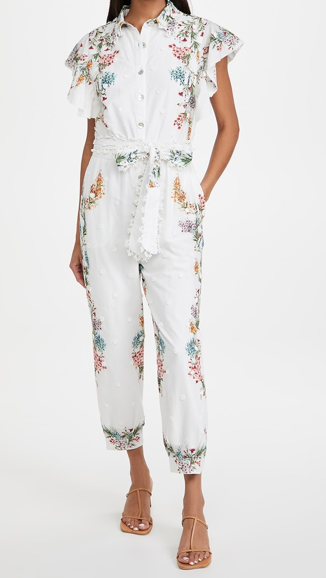 Louise Floral Frilled Sleeves Jumper | Shopbop