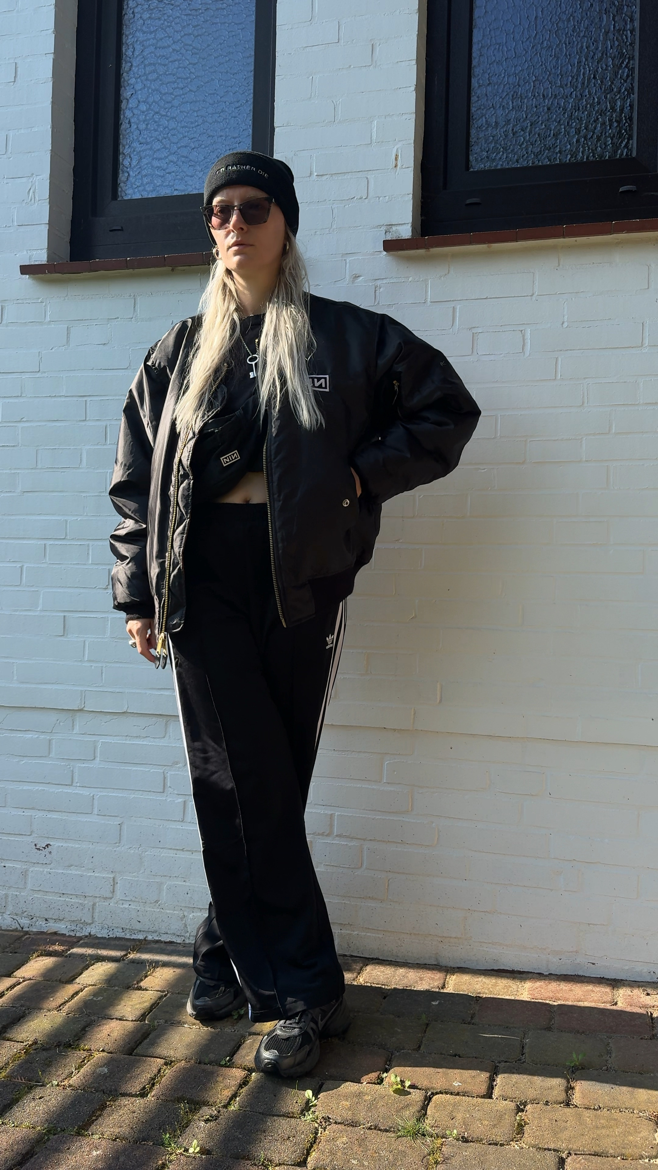 Doggo walk attire 🦇🐾

#summergoth #summerheat #ootd #wiw #summerfashion #darkstyle #darkasthetic #darkstyle #avantgardefashion #moderngoth #glamgoth #allblack #metalhead #nineinchnails