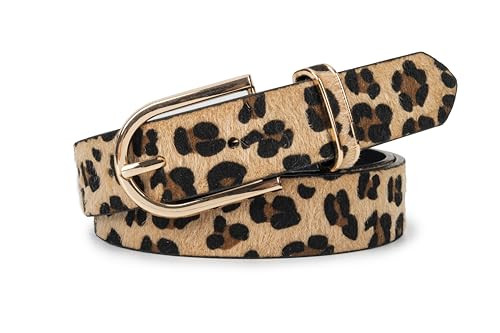 Voenkca Leopard-Belts for Women Belts for Jeans-Cheetah-Print - Belt | Amazon (US)