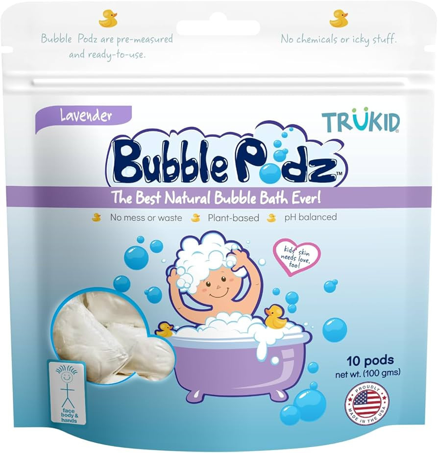 TruKid Bubble Podz Bubble Bath for Baby & Kids, Gentle Refreshing Bath Bomb for Sensitive Skin, p... | Amazon (US)