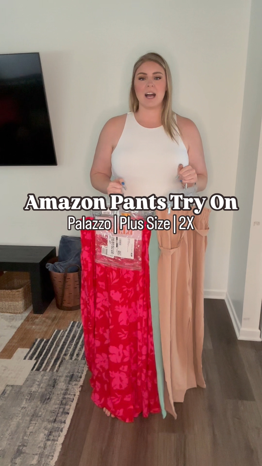 Palazzo Pants from Amazon! Ordered four different pairs, here’s my review! 

All of these pants are a 2X, for size reference  

Pants, summer pants, tie waist pants, plus size pants, curvy, tall, affordable fashion, work wear, pattern 

#LTKPlusSize #LTKStyleTip #LTKMidsize