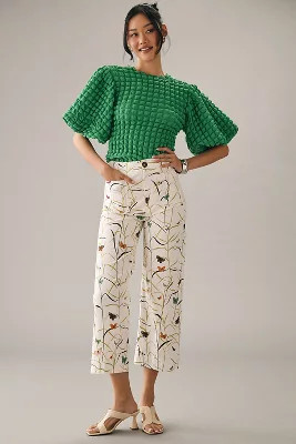 The Colette Cropped Wide-Leg Pants | Anthropologie (US)