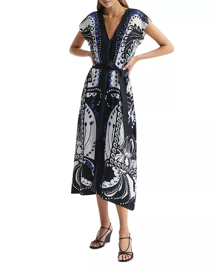 Freja Scarf Print Midi Dress | Bloomingdale's (US)