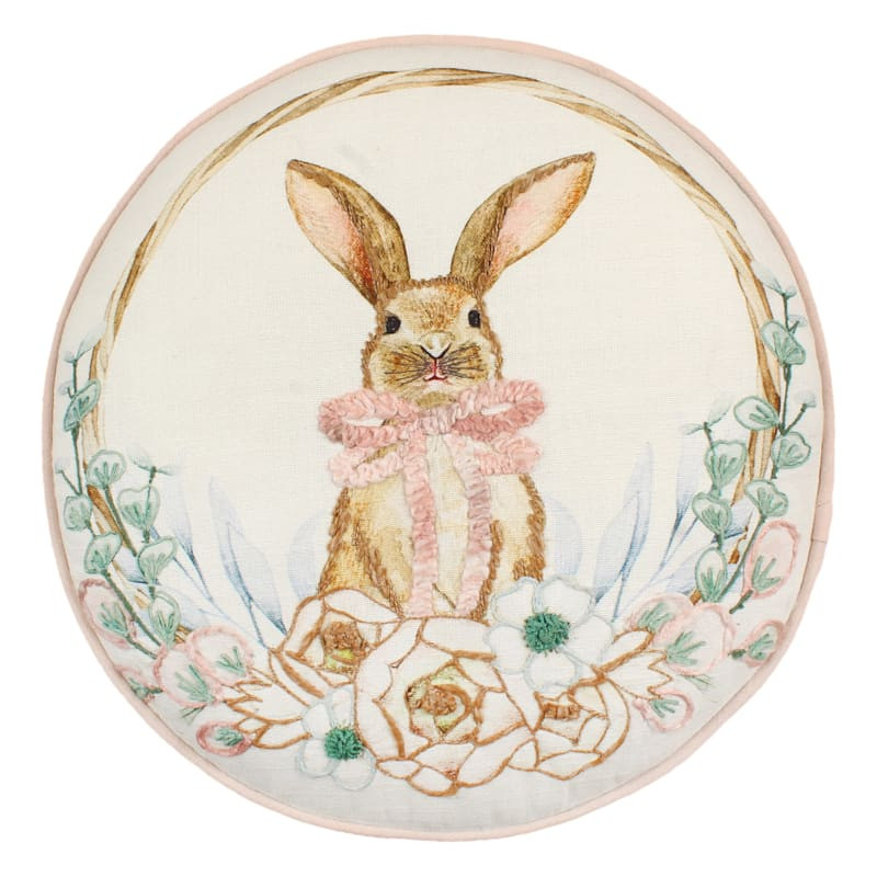 Easter Bunny Round Throw Pillow, 16" | At Home
