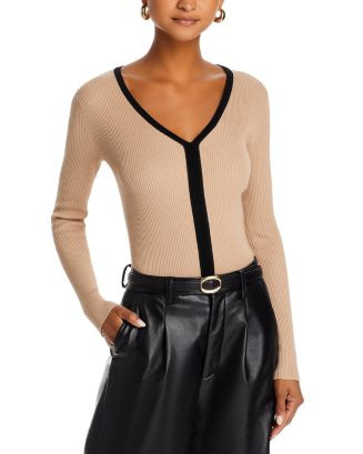 V Neck Ribbed Sweater | Bloomingdale's (US)