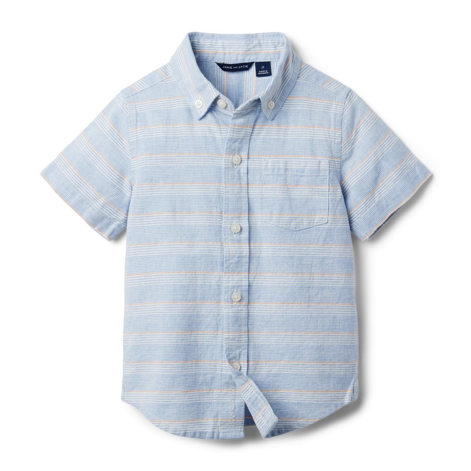 The Striped Linen-Cotton Shirt | Janie and Jack