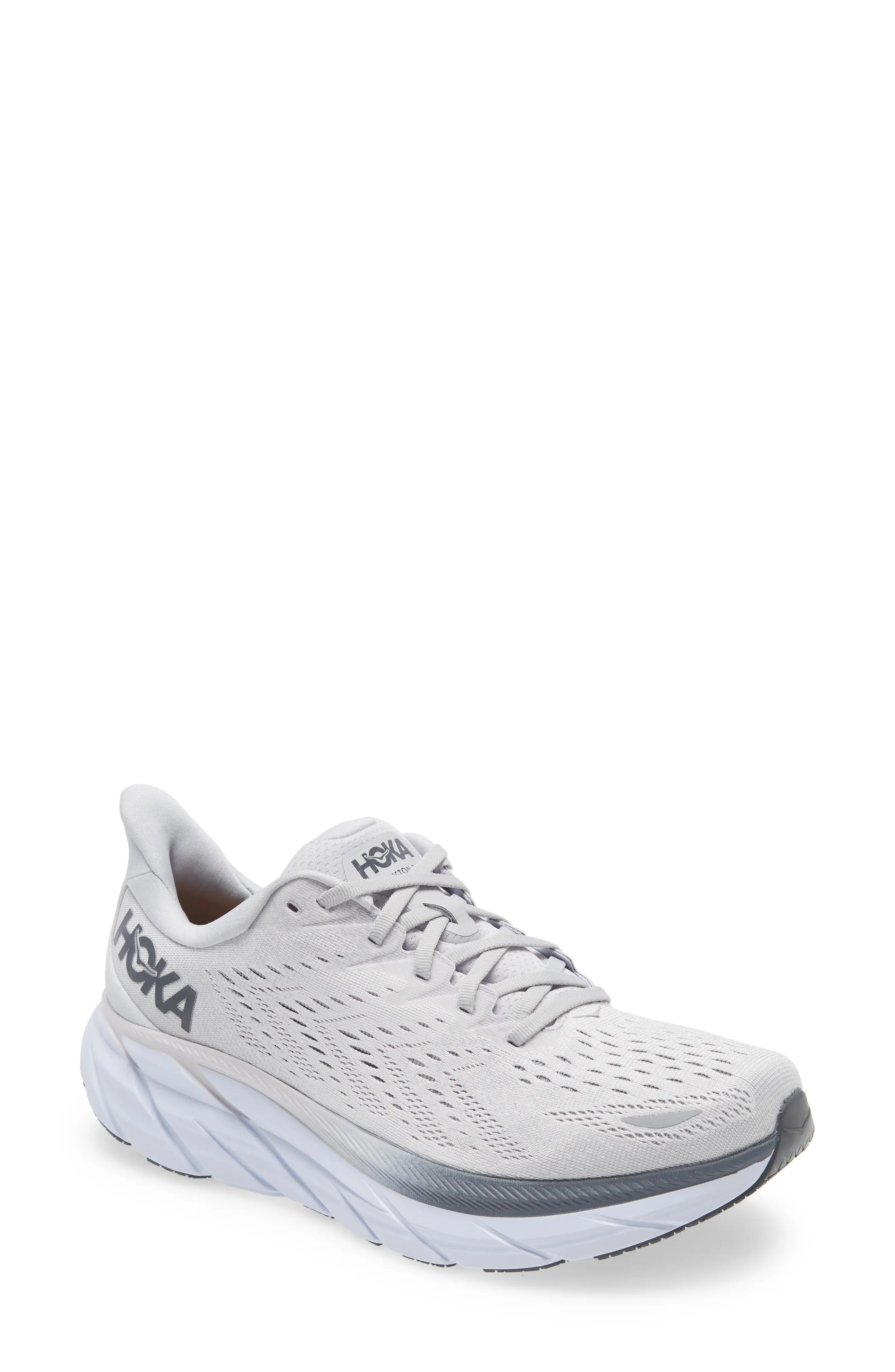 HOKA ONE ONE Clifton 8 Running Shoe in Lunar Rock /Nimbus Cloud at Nordstrom, Size 10 | Nordstrom