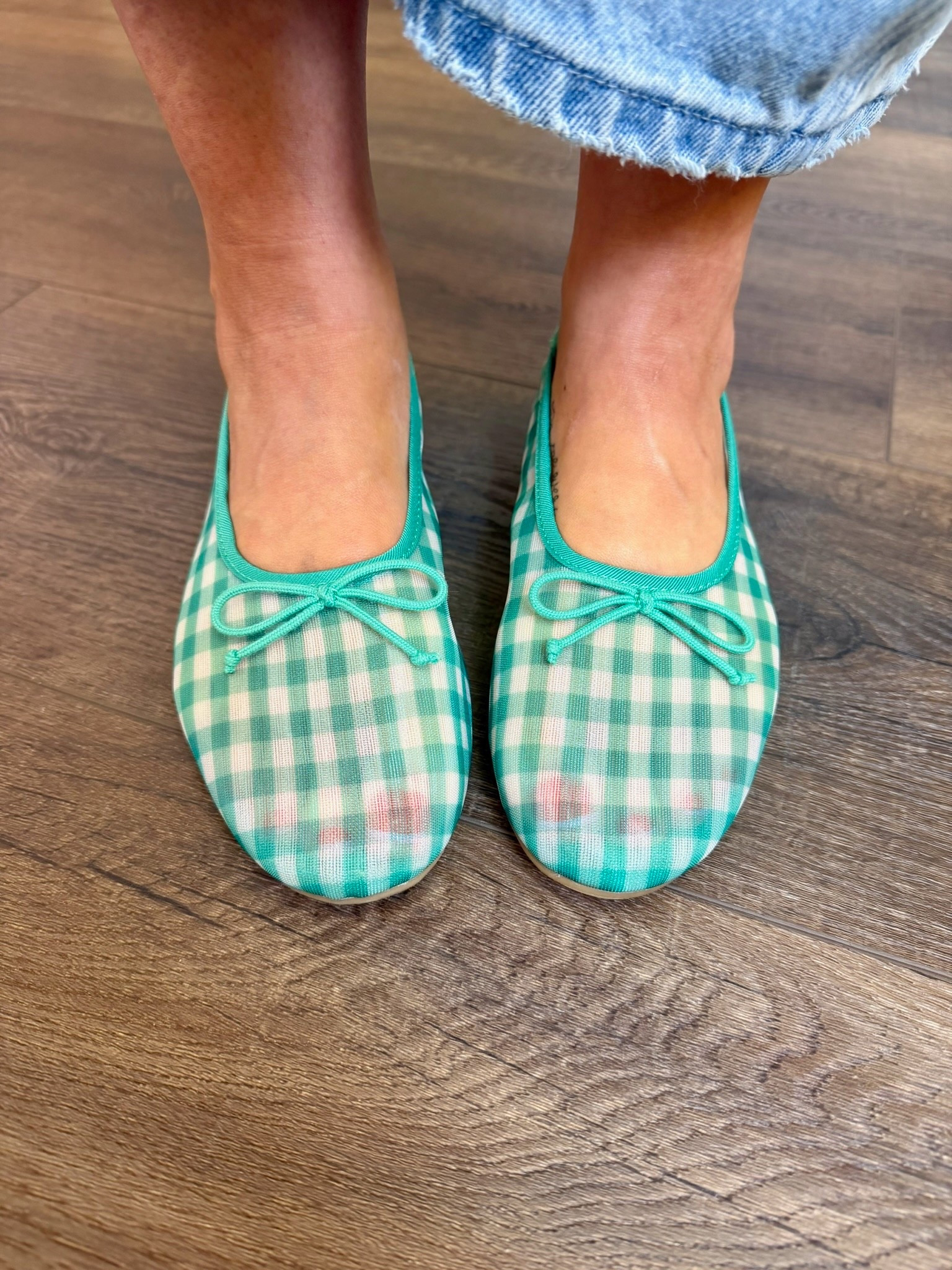 Green mesh ballet flats! I have so many pairs of Jesse and I love them. 

#LTKMidsize #LTKWorkwear #LTKSeasonal